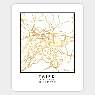 TAIPEI TAIWAN CITY STREET MAP ART Sticker